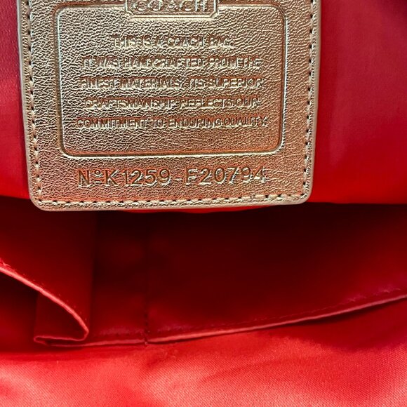 COACH Poppy Daisy Signature Applique Glam Tote Bag F20794 - Picture 7 of 11